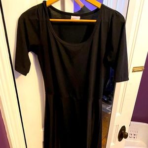 Black Lularoe Nicole dress (M)